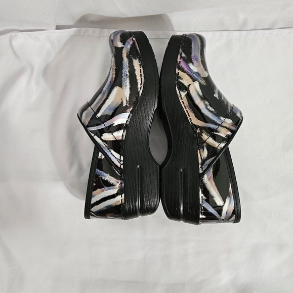 NIB Dansko professional brush patent metallic clog shoe women's size 37 - Picture 6 of 12